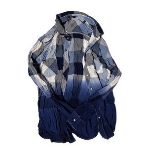 💙🤍Silver Jean Co Flannel Top Sz XL💙💙